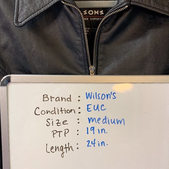 EUC Wilson’s | Medium | Black Genuine Leather Jacket - Picture 13 of 13